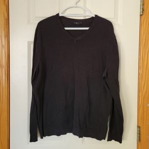 Men's Black V-neck Sweater